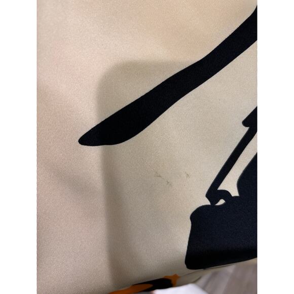 Badgley Mischka Abstract Floral Silk Pintuck Poof Sleeve Dress Sz S Artsy Y2K - Picture 7 of 7